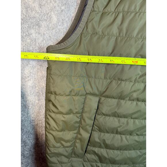 Carhartt Mens Rain Defender Army Green Nylon Relaxed Fit Puffer Vest - XL - Picture 7 of 8